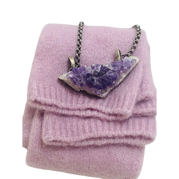 Eileen Fisher Cashmere Silk Fingerless Gloves glovette Hand Warmer Lilac Purple